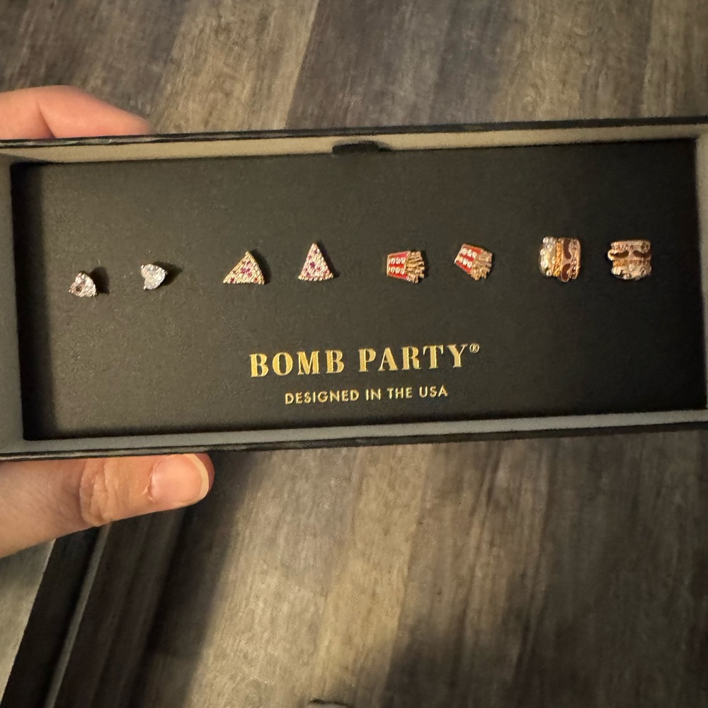 Bomb Party Earring Set 2023 simply studs